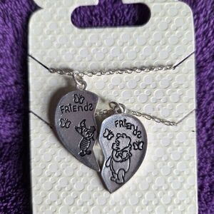 Disney Silver Friendship Necklace Set